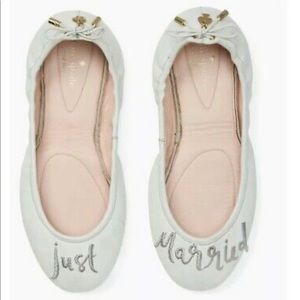 Kate Spade New York Just Married ballet flats